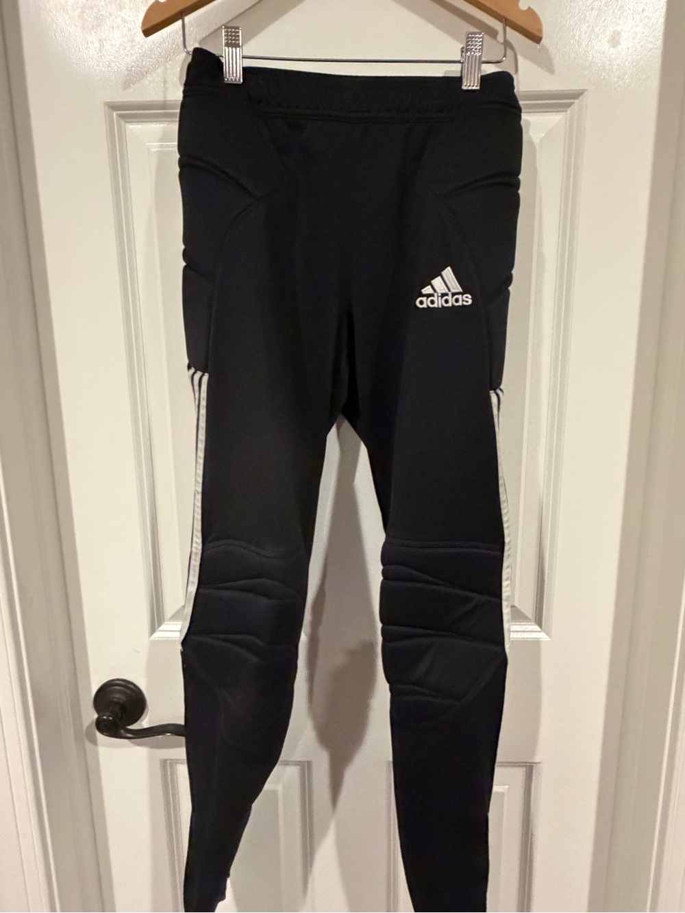 adidas Black Padded soccer Goalkeeper Pants S